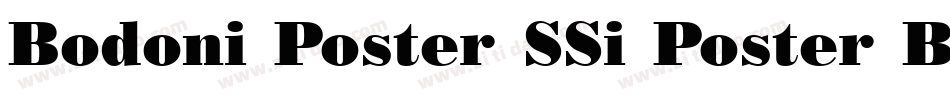 Bodoni Poster SSi Poster Bold字体转换
